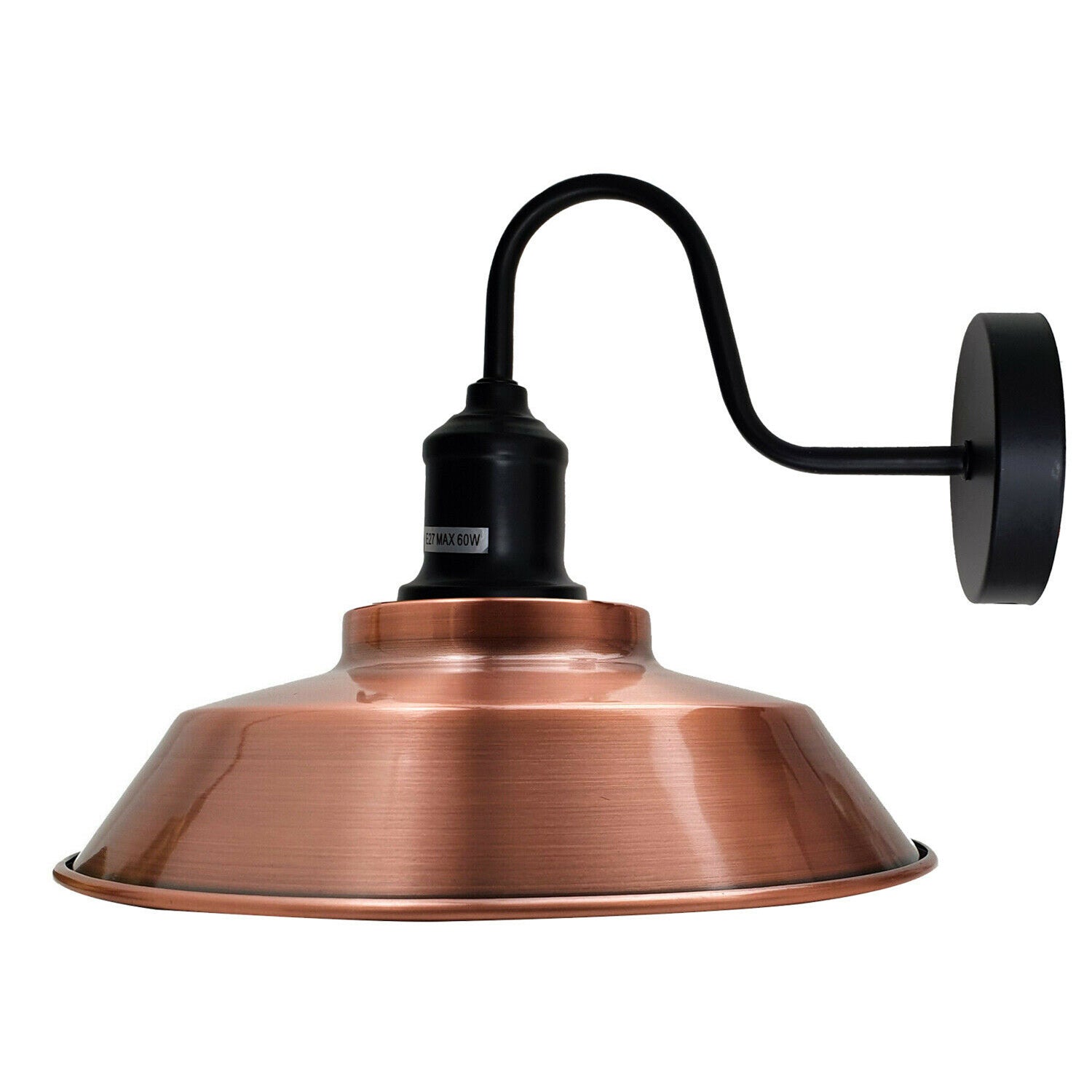 Retro Swan Neck Wall Light – Brass E27