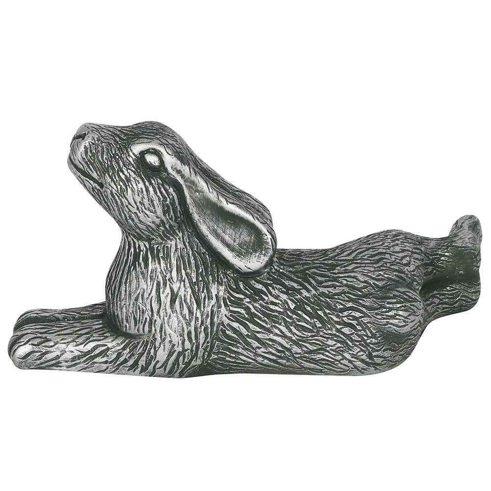 Silver Terracotta Hare Garden Ornament