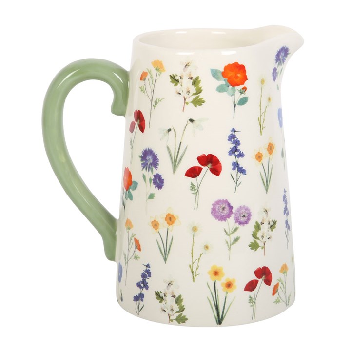 Wildflower water jug vase