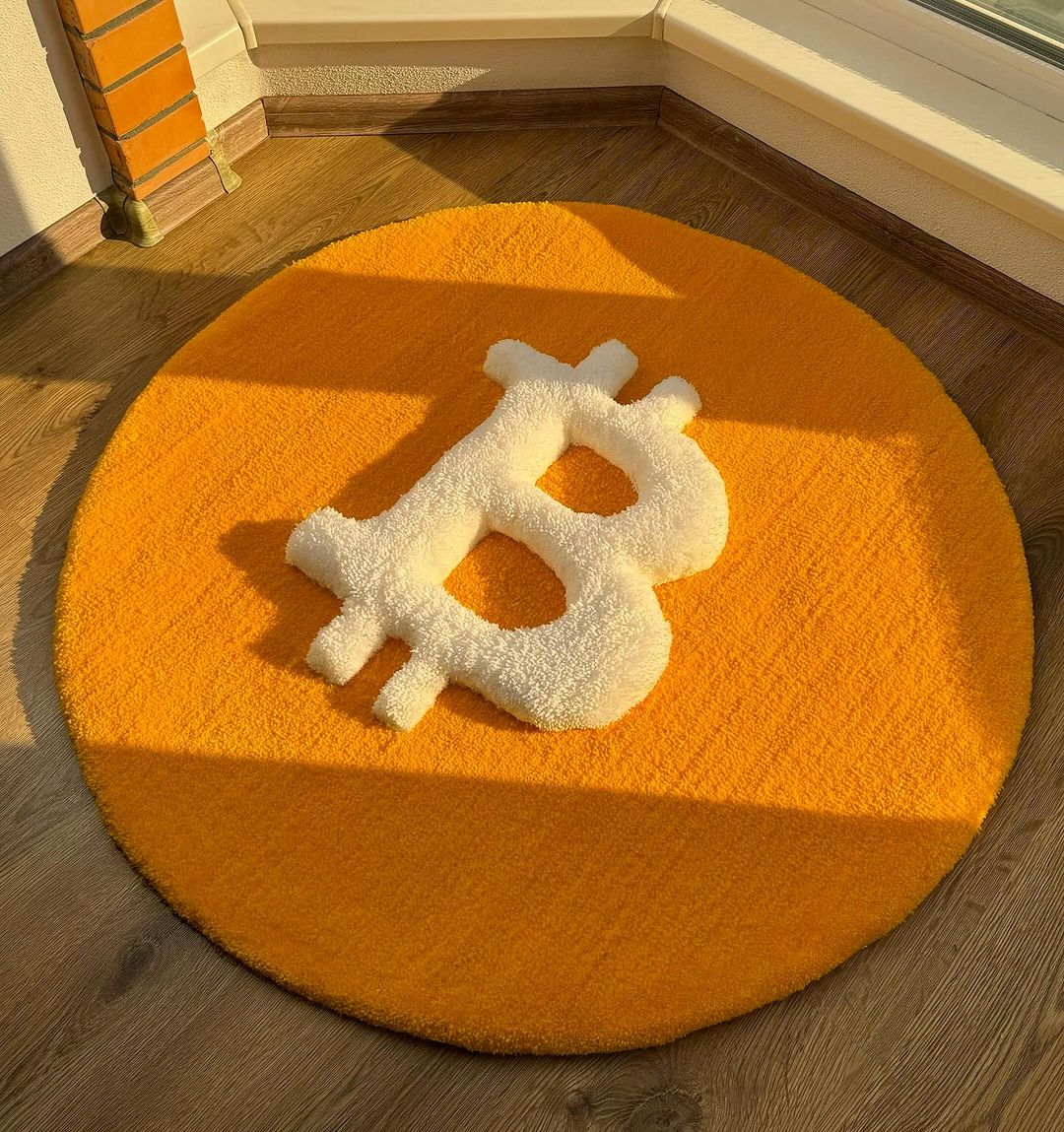 Bitcoin Hand Tufted New Zealand Wool Rug