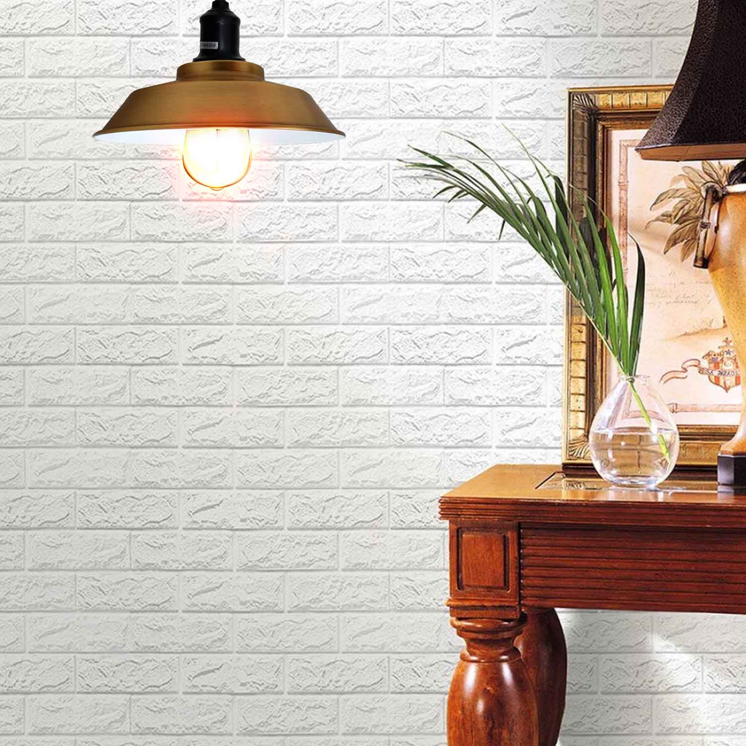 Retro Swan Neck Wall Light – Brass E27